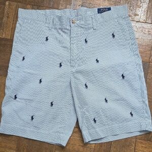 Polo by Ralph Lauren Blue Flat Front Shorts